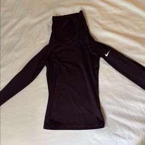 Nike Dri-FIT Brown Long Sleeve Top
